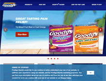 Tablet Screenshot of goodyspowder.com